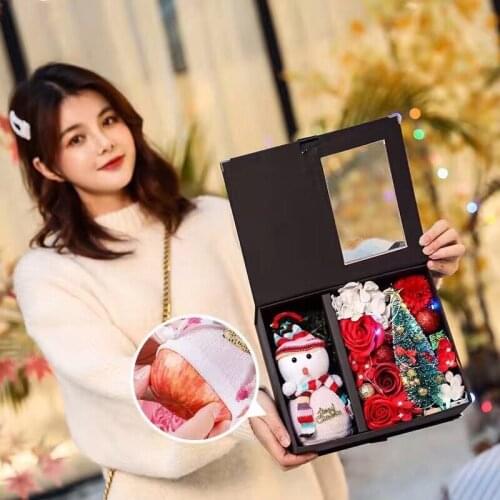 Flower Gift Box ValentineS Day Gift Box New Transparent Clamshell Gift Box Birthday Wedding Party Gift Box