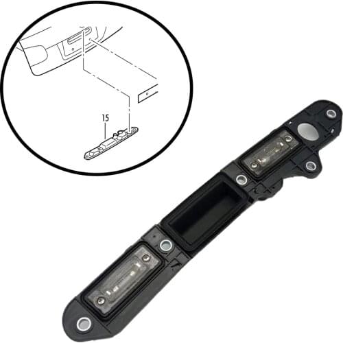 1T0827574L 1TD827574A Rear Tailgate Trunk Lid Handle Shake Bar License Plate Lamp Light For VW Golf Plus Passat B6 Touran Jetta