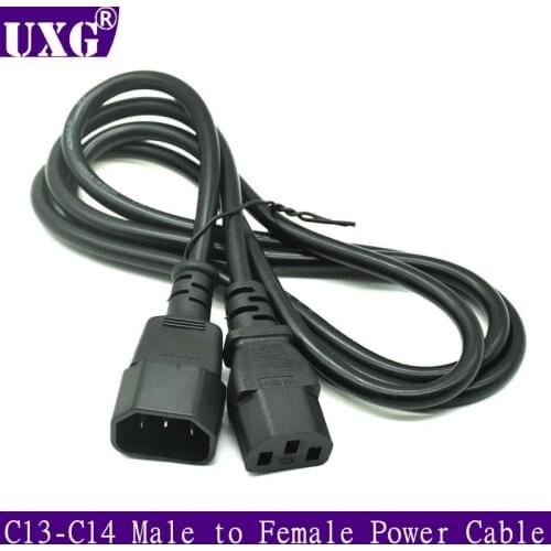 IEC C14 C13 Extension Cord 3m 5m UPS Cable IEC 320 C13 C14 Power Extension Cable For PC Computer Monitor DMX DJ Stage Light