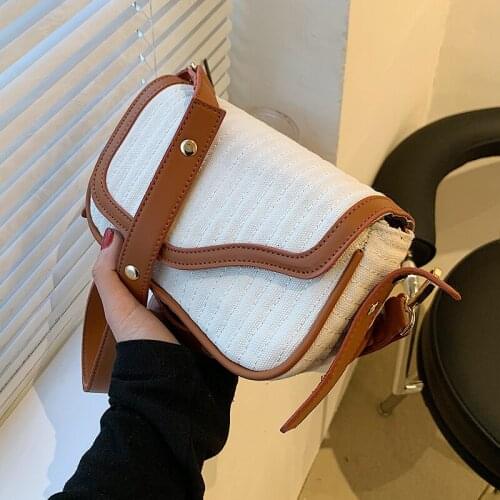 Small Simple Solid Color Pu Leather Crossbody Bags for Women 2021 Summer Design Female Luxury Shoulder Handbags and Purses