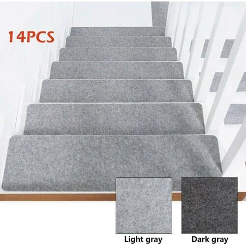 Repeatedly-use Safety Pads Mat stair carpet Stair Treads Rectangle Non-slip Rugs Floor Mat Self-adhesive Cover Step Staircase