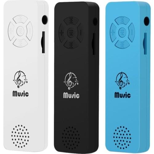 Fashion MP3 Student Sports Running Music Walkman Ultra Thin Card Inserting Loudspeaker Function MP3 Player Support TFCard