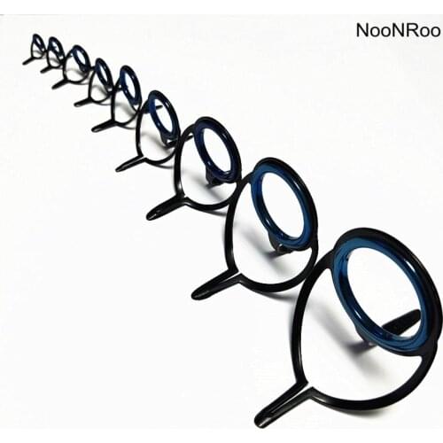 B Guide High Quality Stripping guides, Frosted Black color with Blue Ring ,2 legs guides, fishing rod parts repair guide