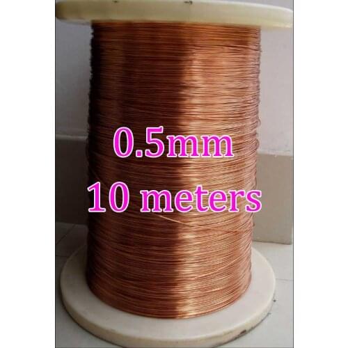 Cltgxdd 0.5mm ( 10m /pc ) New Polyester Enameled Wire , Enamelled Round Copper Wire QA-1-155 2UEW