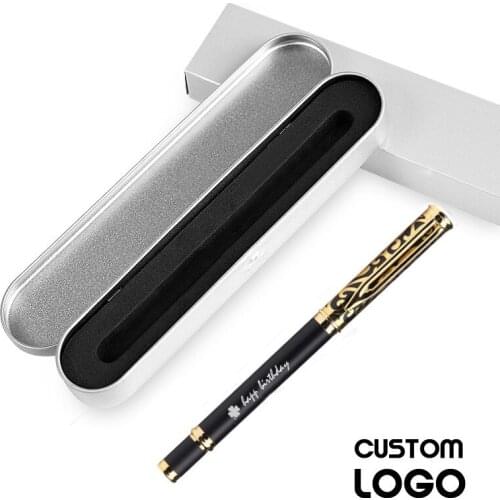 Luxury Business Metal Ballpoint Pen Mens Gift Office Learning School Stationery Supplies Pen Company Commemorative Custom Logo