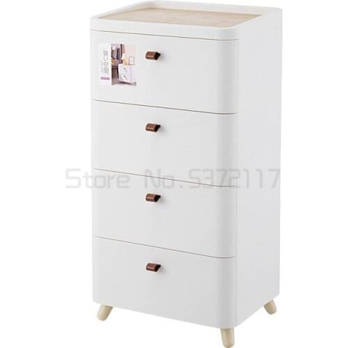 Japanese drawer storage cabinet household simple shelf toilet bathroom storage cabinet floor multi-layer bedside cabinet