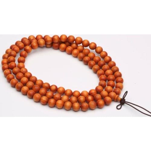 Tibetan Buddhism 108 translucence Indonesia RAJA KAYU Prayer Beads Mala Necklace