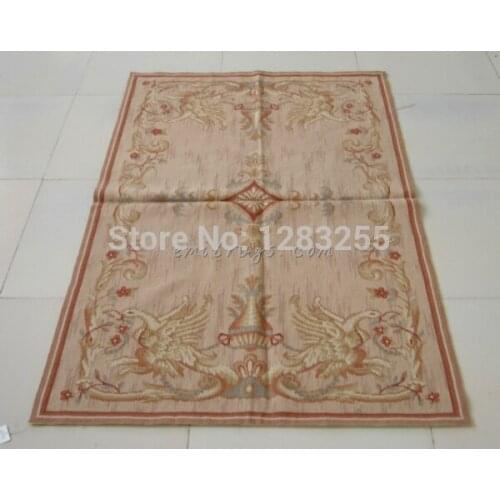 Old Hand-made Traditional Wool Needle-point Carpet Needle-point Carpet From China Antique Chinese Hand-made Wool New Listing