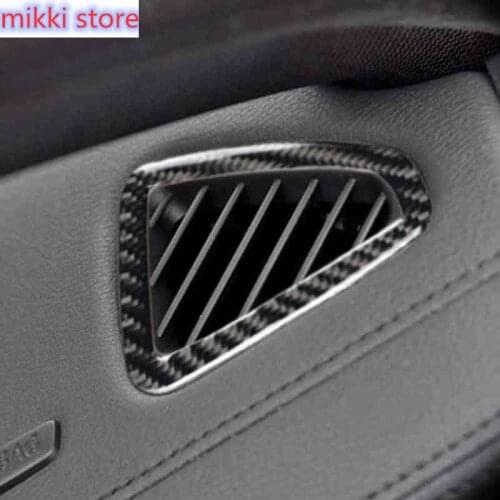Carbon fiber For BMW X5 X6 E70 E71 F15 F16 Car Dashboard Air Conditioning Outlet Vent Frame Decorative Cover Trim Car Sticker