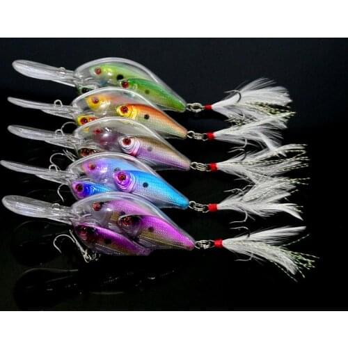 Wobbler Fishing Lure 9.7cm/17.1g minnow crank artificial bait leurre peche kosadaka fit for Fishing tackle pesca hook