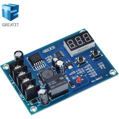 XH-M603 Charging Control Module 12-24V Storage Lithium Battery Charger Control Switch Protection Board With LED Display NEW