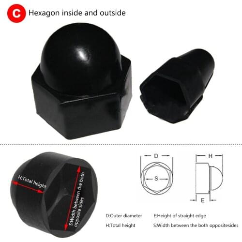 Bolt Protection Caps Bolt Nut High Quality Hex Cap Bolt Cover Nuts Bolts Screws Car Accessories