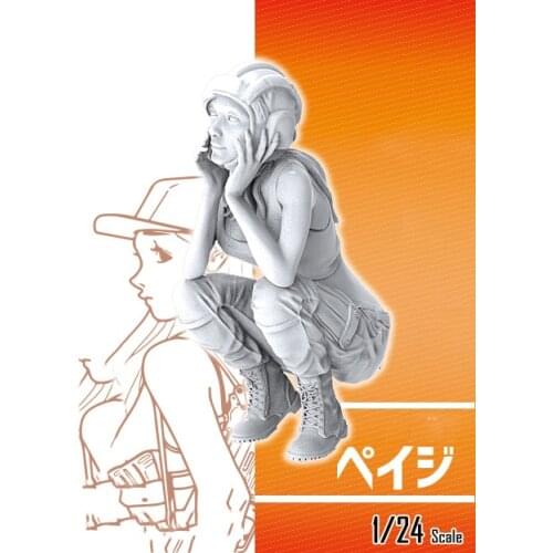 1/24 Assembly Resin Figure kit Girl