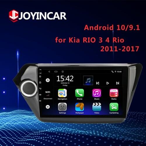 2 din Android 10/9.1 Car Radio Multimedia video Player for Kia RIO 3 4 Rio 2011-2017 touch screen GPS stereo navigation WiFi