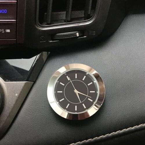Car Self-adhesive Electronic Watch Interior Decoration Circular Mini Digital Watch for Vehicle Decor s