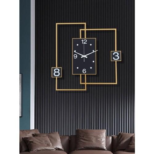Large Modern Design Wall Clock Outdoor Nordic Creative Living Room Wall Clock Metal Vogue Wandklok Simple Wall Design JJ60WC