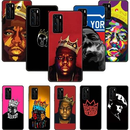 Phone Case For Huawei P20 P30 P40 P Smart Z + P10 Mate 30 10 20 Lite Pro Black Cover Coque Fashion Prime 3D Fashion Biggie