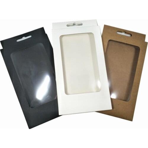 Colorful 10x17x1.5 cm Kraft Paper Poly Window Electronic Accessory Hang Hole Packing Box Paperboard Handmade Soap Phon