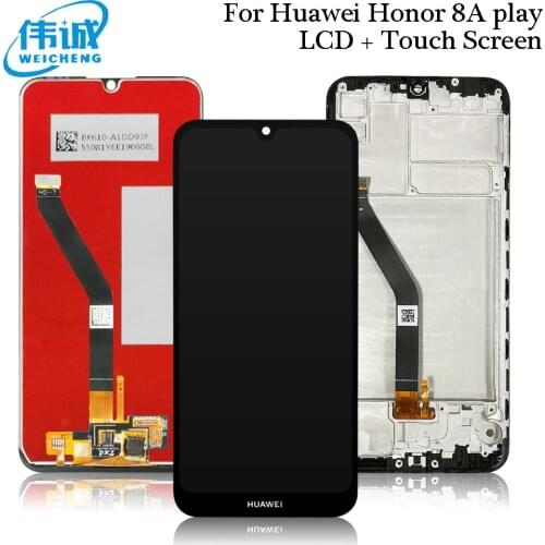 For Huawei Honor 8A LCD Display+Touch Screen lcd screen for Huawei Honor 8A Pro/Y6 2019/Y6 Prime 2019 JAT-L29 lcd with frame