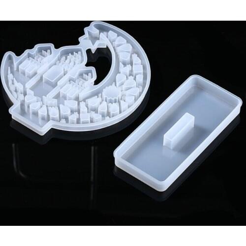 Eid Mubarak Mould Jewelry Silicone Mold Ramadan Mould Epoxy Resin Casting Tools Home Table Decoration Crafts Eid Mubarak