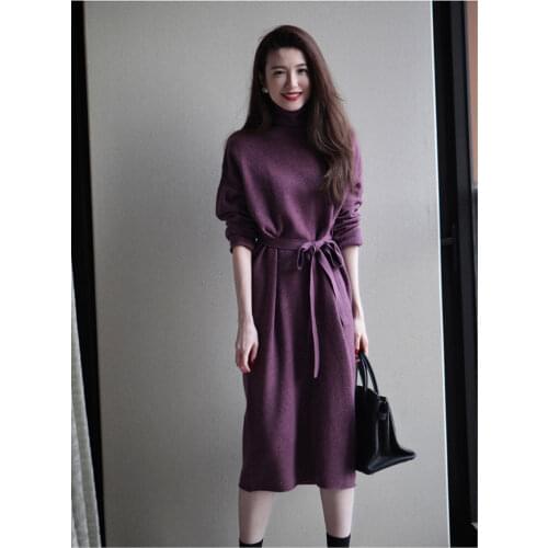 Модные вязаные платья GLOSVDE China At AliExpress