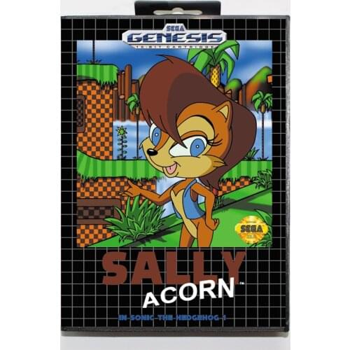 Sonic Sally 16bit MD Game Card For Sega Mega Drive/ Genesis with Retail Box