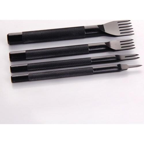 Round Carbon Steel Leather Shank Hollow Hole Punch Leathercraft Punching Tools Watchband Strap Household Leathercraft