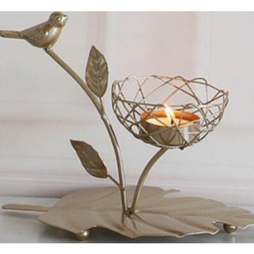 Metal Craft Votive Candle Holder Candlestick Table Centerpiece Home Art Ornament
