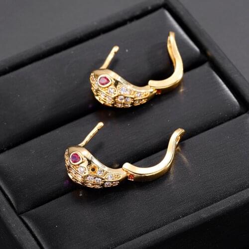 MYDIY 2021 Trend Gold Snake Snake Hoop Earrings Snake studs Gold Snake Earrings Dainty Earrings Huggie Jewelry Gold Studs Boho