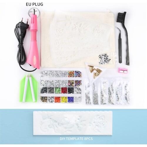 Hotfix Rhinestone Setter, Hotfix Applicator Tool Kit, Hot Fixed Wand Bedazzler Kit, 3800Pcs, AB Crystal, Clear, for clothing Diy