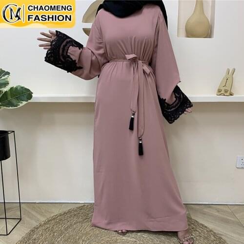 New Arrival EID UAE Dubai Turkey Arabic Modest Fashion Dress Islamic Clothing Abaya Muslim Dresses For Women Middle East Fashion