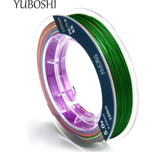 New High Quality 100M PE Multifilament Fishing Line 8-strand Braided Fishing Line Durable Carp Fishing Tackles