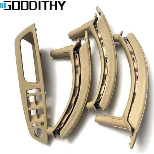 Upgrade Leather Cover Door Inner Handle Replacement For BMW X5 X6 E70 E71 2007-2013