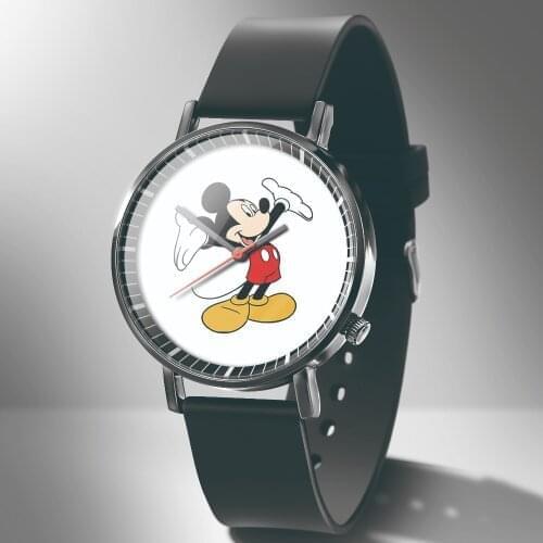 Relogio New High quality Womens Watches Fashion Cartoon Mickey Pattern Childrens Watch Women Silicone Quartz Wristwatch Reloj
