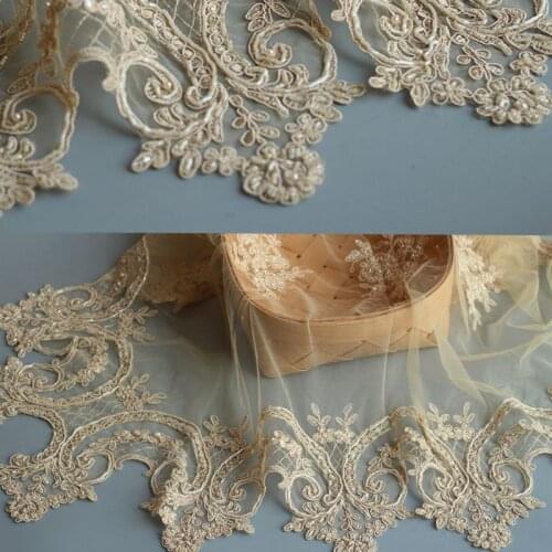 Luxury Beaded Lace Tablecloth Handmade Sheet Doilies Alencon Lace Mat Top Cover