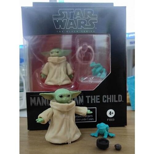 Disney Marvel Star Wars series Yoda baby model ornaments Mandalorian black box series with box toys Christmas birthday gifts