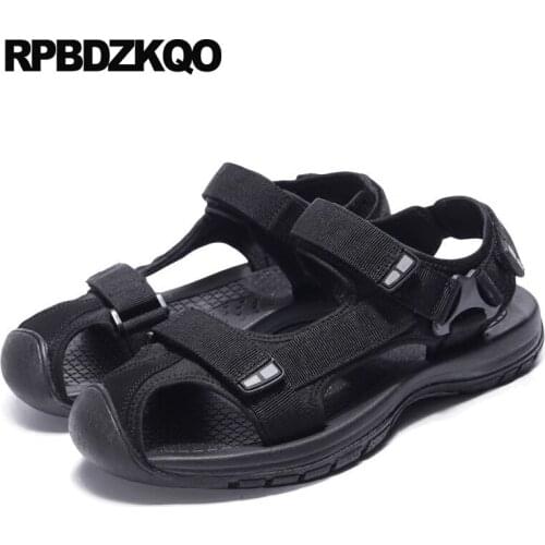 Sport Closed Toe Plus Size Mens Mesh Shoes Summer Outdoor Runway Breathable Men 46 Large Beach Sandals Black Platform Waterproof