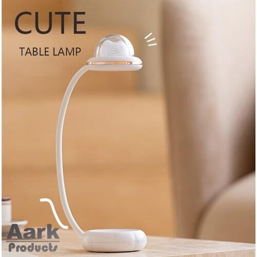 USB Rechargeable LED Desk Lamp Touch Dimming Adjustment Table Lamp Reading Study Bedside Bedroom Living Room PVC Cute Pet Shape