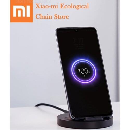 Newest Xiaomi Vertical Wireless Charger 20W Max Fast Phone Charging With Smartphone Stand For Xiaomi Mi 9 Samsung iPhone Phone