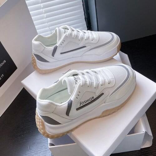 Womens Shoes 2021 New Breathable Sneakers For Women Casual Flats Woman Vulcanize Shoes Sneakers Zapatos De Mujer