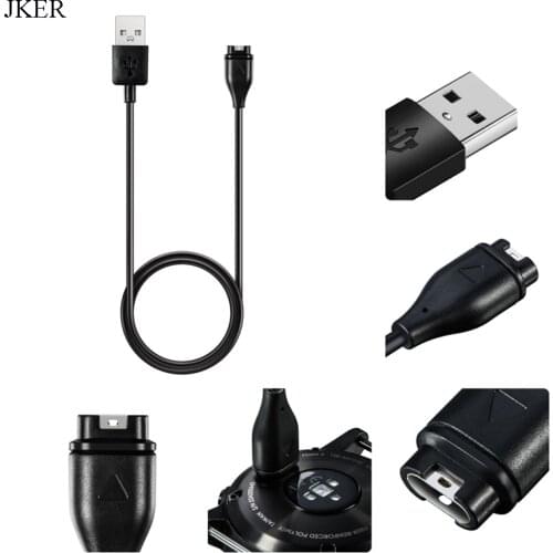 JKER 1Pcs Black USB Charging Charger Cable With 1M for Garmin fenix 5 5S 5X Forerunner 935 Smart Watch