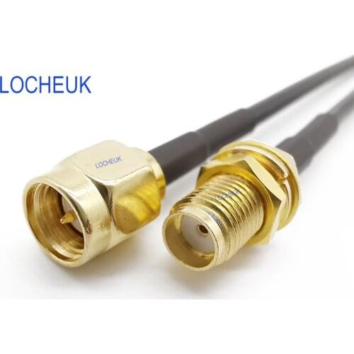 RF Connector SMA Male To SMA Female Pigtail Antenna Extension Cable Lead RG174 15CM 20CM 30CM 50CM 1M