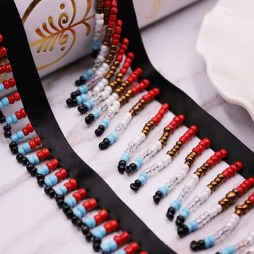 10 yards Artificial Colorfull Balls Lace Ribbon High Quality Costume Wedding Dress Belt Design Handmade DIY Sewing Supplies