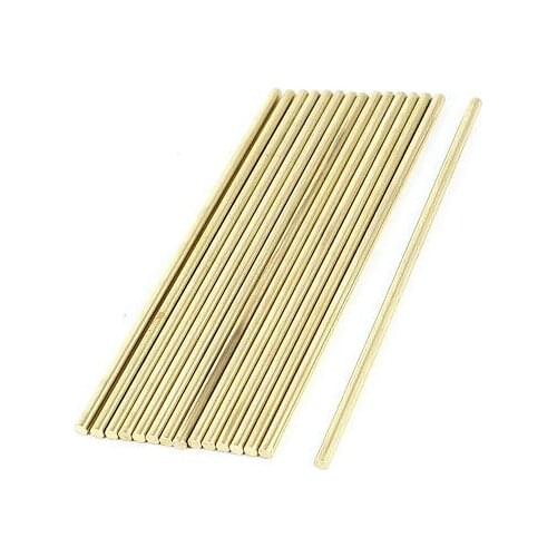 20 Pcs Car Model Toy DIY Brass Rod Axles Drill Rod Bar 3mm x110mm