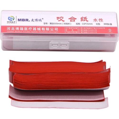 300 Sheet/box Dental Articulating Paper Strips Red Dentistry Lab Product Oral Teeth Care Whitening Material 110*21mm Dental Tool