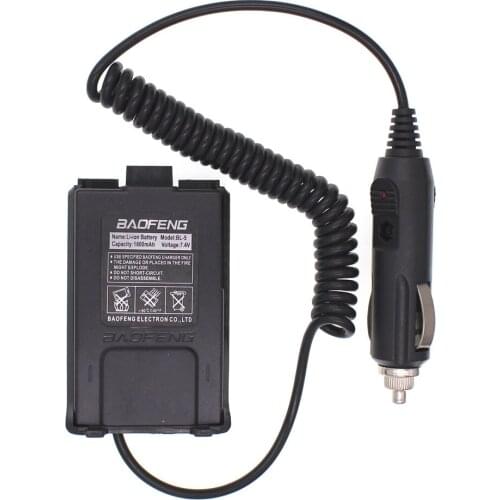 Baofeng 12V Car Charger Battery Adapter Eliminator for UV5R UV-5R UV-5RE Plus UV-5RA DM-5R Radio
