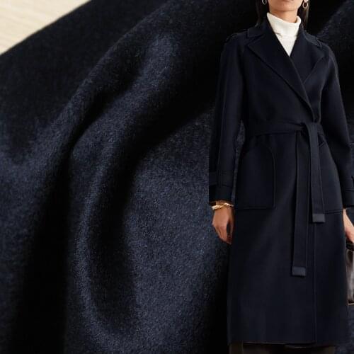 White Waxberry Navyblue Gloss Overcoating Cashmere Wool Materials Women Suits Pants Overcoat DIY Cloth Fabrics Freeshipping