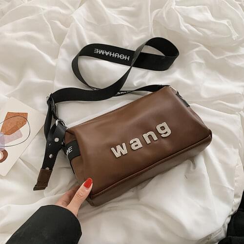 Brand Design Casual Crossbody Bags for Women 2021 Anti-Theft Zipper Pu Leather Lady Trend Pillow Bag Large Capacity Shoulder Bag