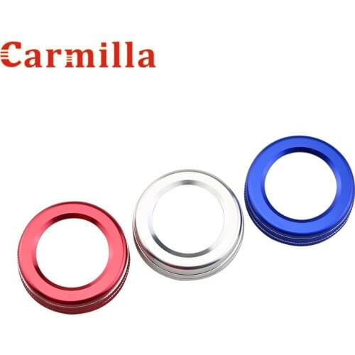 Carmilla Car-Styling Stainless Volume Knob Decoration Cover Stickers for Mercedes Benz A C B E GLK GLA CLA GLE Class Accessories