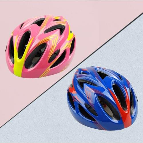 Boys Girls Bicycle Safety Helmet Childs Scooter Roller Skating Helmets Adjustable Bike Head Protector Guard Safety Hat